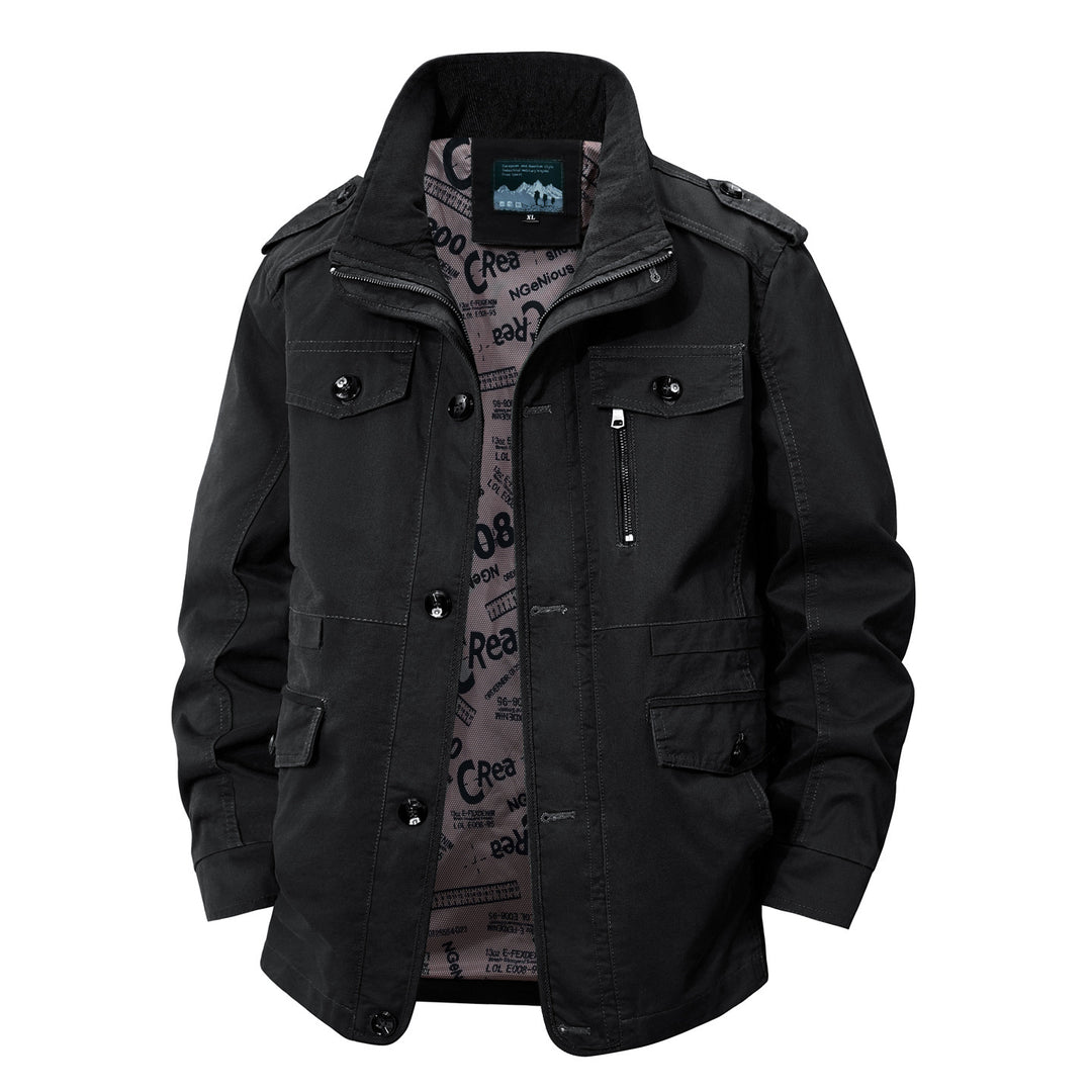Men's leisure jacket with numerous pockets Mune Fashion