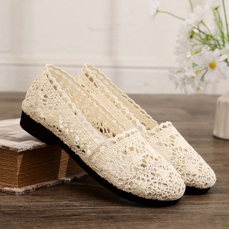 Ladies elegant and breathable lace shoes Mune Fashion