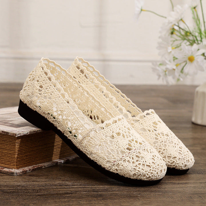 Ladies elegant and breathable lace shoes Mune Fashion