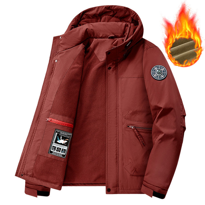 Men's Technical Weather Jacket with Removable Hood Mune Fashion