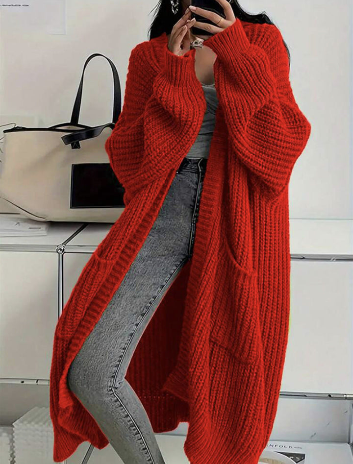 Women's Oversized Knitted Coat Mune