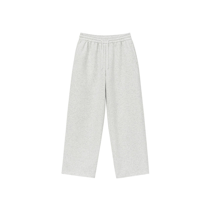 Unisex Relaxed-Fit Lounge Pants with High Elastic Waistband, Drawstring, and Straight Leg Mune Fashion