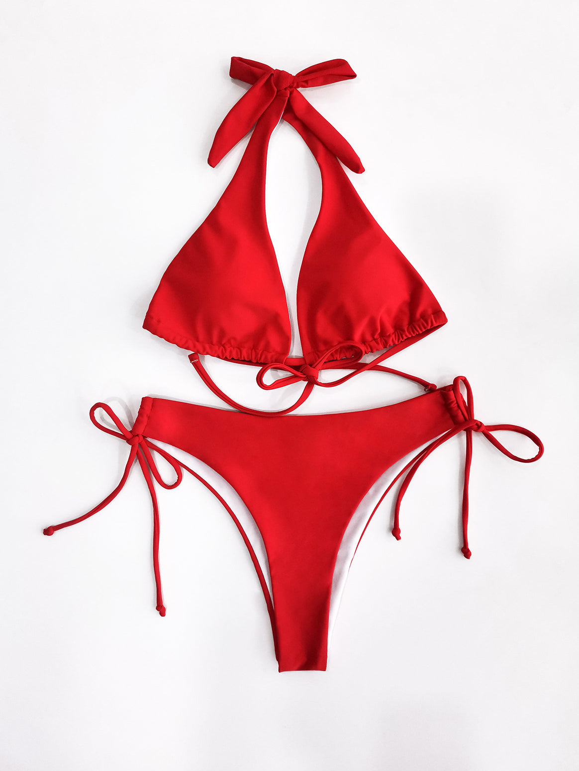 Women Triangle Bikini with high comfort and playful ties Mune Fashion