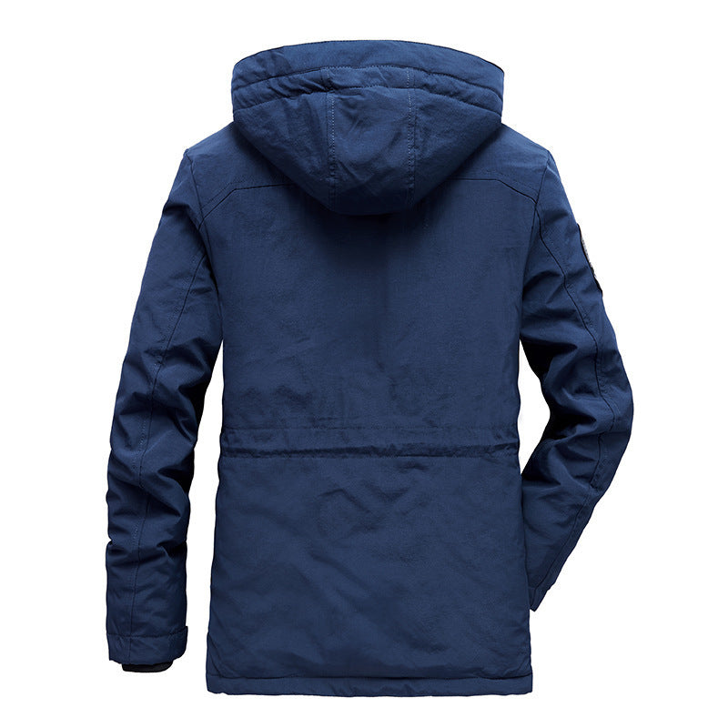 Men's Padded Field Parka with Hood, Cozy Teddy Lining and Tactical Multi-Pockets Mune Fashion