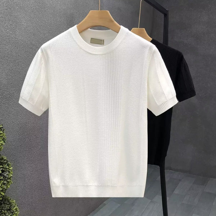 Women's Short Sleeve Knit Top Mune Fashion