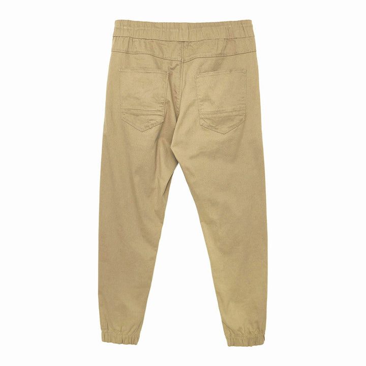 Men's Lightweight Cotton Jogging Pants with Drawstring, Elastic Cuffs and Slanted Pockets Mune Fashion