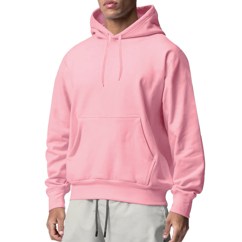 Men's hoodie with kangaroo pocket, relaxed fit and ribbed cuffs Mune Fashion