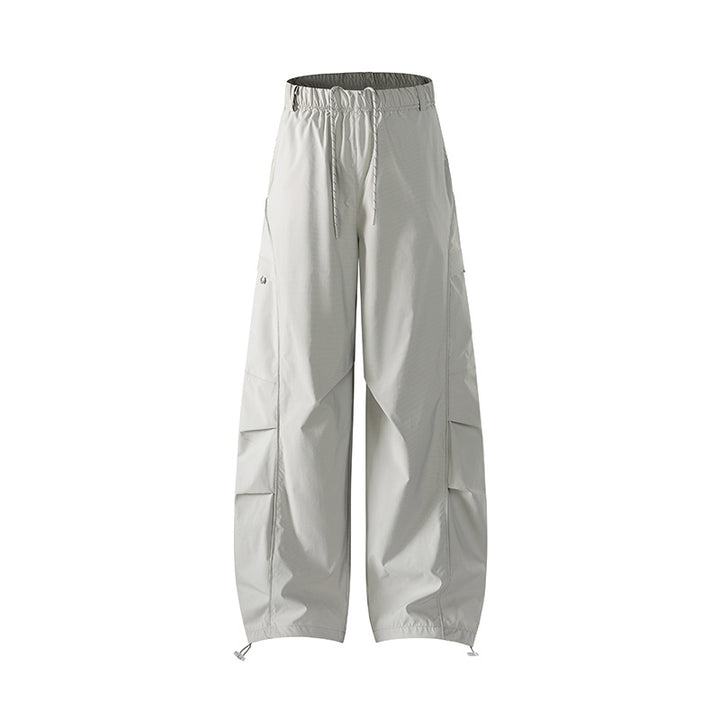 Men's Tech Cargo Pants made of wind and water-repellent nylon with elastic waistband & multifunctional pockets Mune Fashion