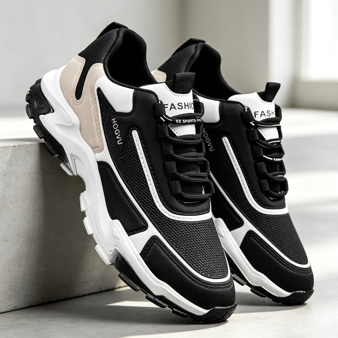Men's Sporty Running Sneakers with Mesh Upper Mune Fashion