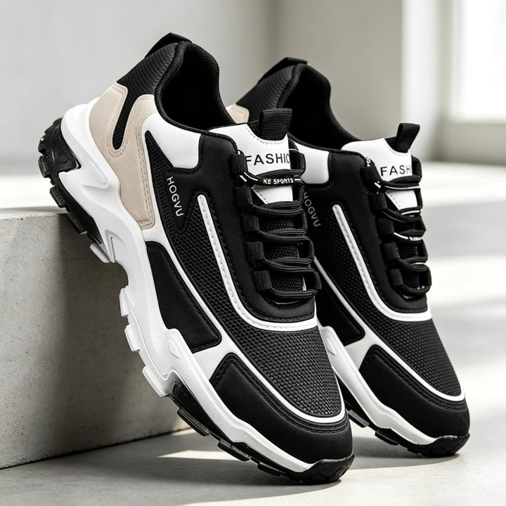 Men's Sporty Running Sneakers with Mesh Upper Mune Fashion