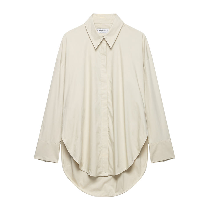 Women Two-Piece Oversized Shirt and Wide Pleated Trousers Set Mune Fashion