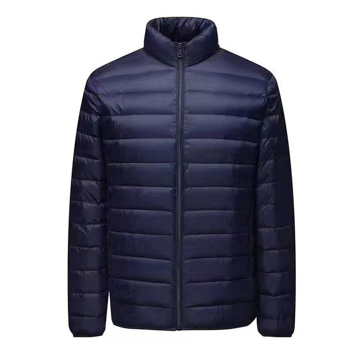 Men's ultra-light packable micro quilted jacket with stand-up collar, padded insulation and wind-resistant shell Mune Fashion