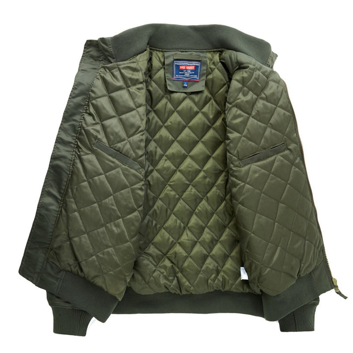 Men's military-style bomber jacket with multiple zip pockets and stand-up collar Mune Fashion