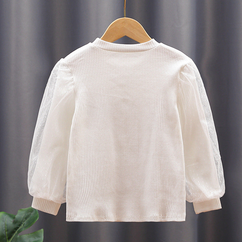 Women's blouse with puff sleeves and bow Mune Fashion