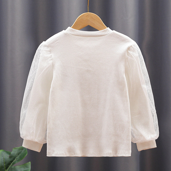 Women's blouse with puff sleeves and bow Mune Fashion