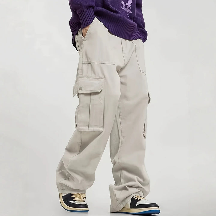 Men's Comfortable Cargo Pants with Five Pockets Mune Fashion