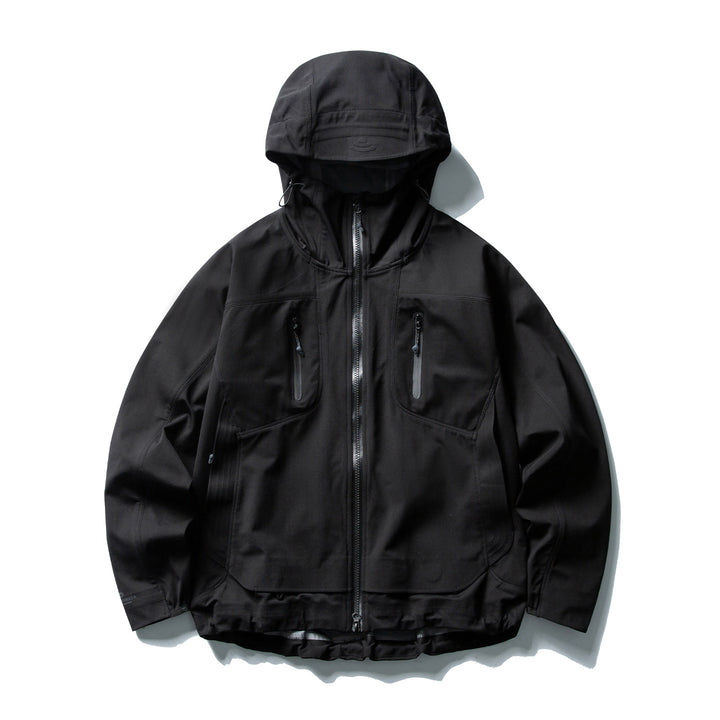 Women's water-repellent softshell jacket with hood and two-way zipper Mune Fashion
