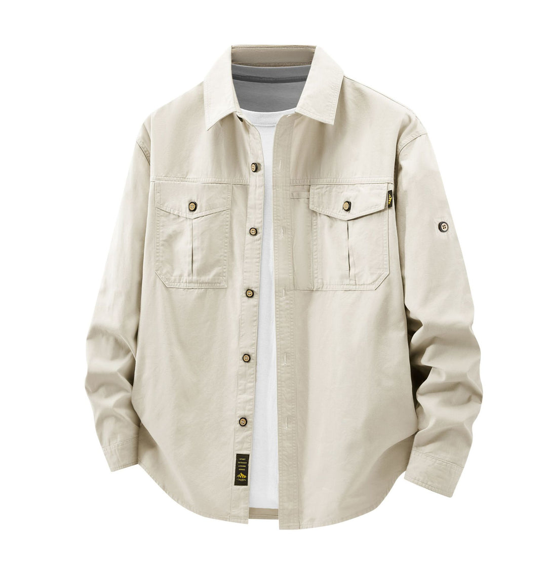 Men's Casual Shirt Jacket with Practical Pockets Mune Fashion