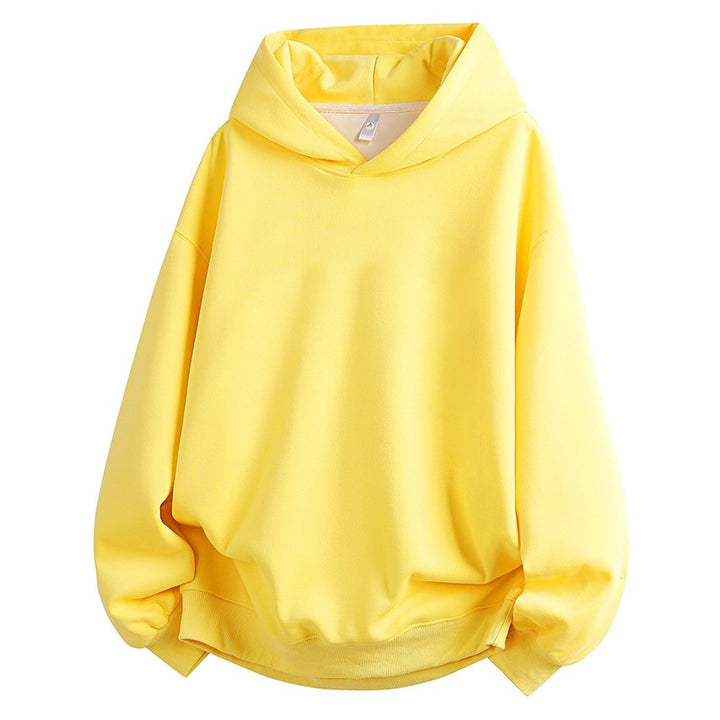 Women's Oversize Hoodie made of soft cotton blend with ribbed hem and raglan sleeves Mune Fashion