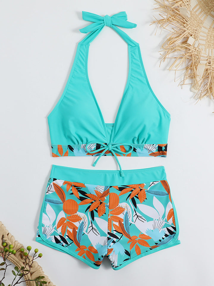 Women's Sporty Bikini Set with Concealed Belly Mune Fashion