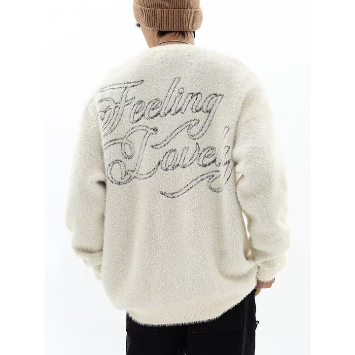 Men's chunky knit sweater with creative design Mune Fashion