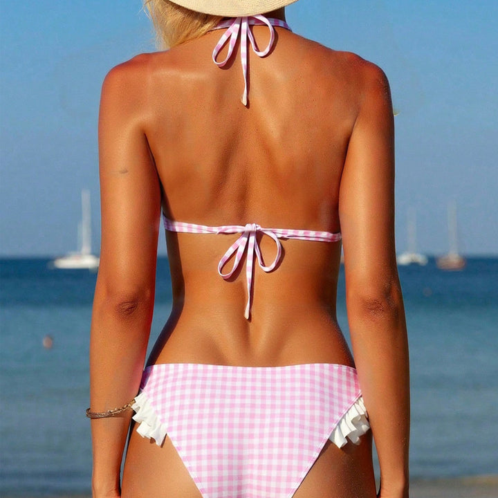 Ladies Triangle Bikini with Ruffles Mune Fashion