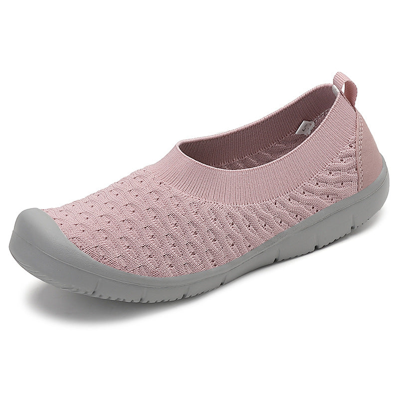 Women's breathable knitted ballerina slippers with reinforced toe cap, elastic entry, and flexible profile sole Mune Fashion