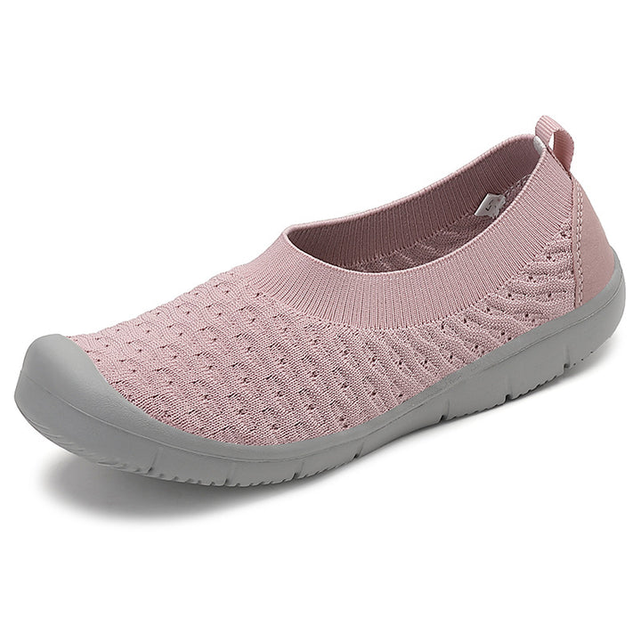Women's breathable knitted ballerina slippers with reinforced toe cap, elastic entry, and flexible profile sole Mune Fashion