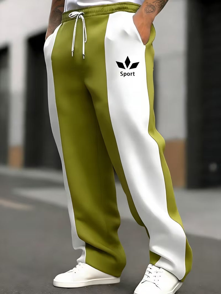 Men's sporty joggers with side stripes Mune Fashion