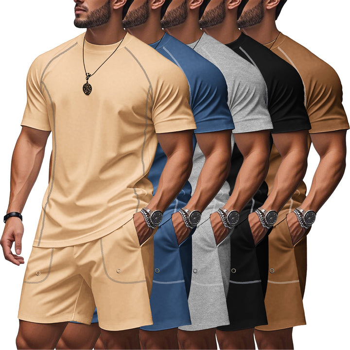Men's sporty two-piece set made of breathable functional jersey with raglan sleeves Mune Fashion