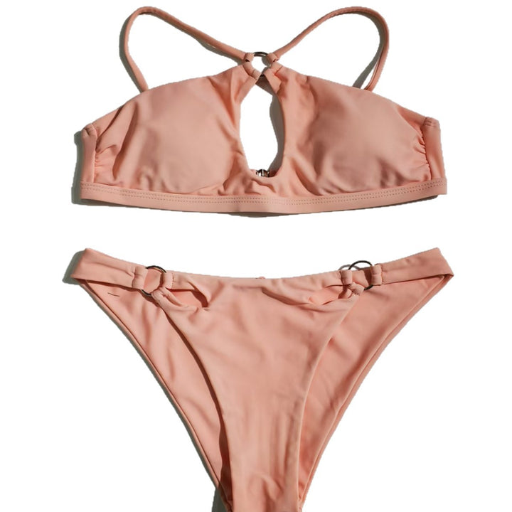 Women's bikini with innovative cut and elegant rings Mune Fashion