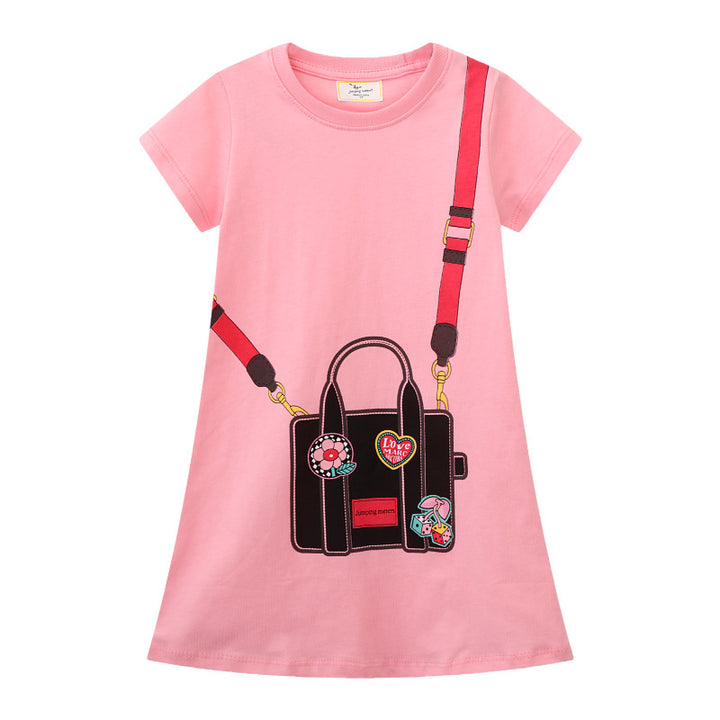 Girls T-Shirt Dress with Creative Pocket Design Mune Fashion
