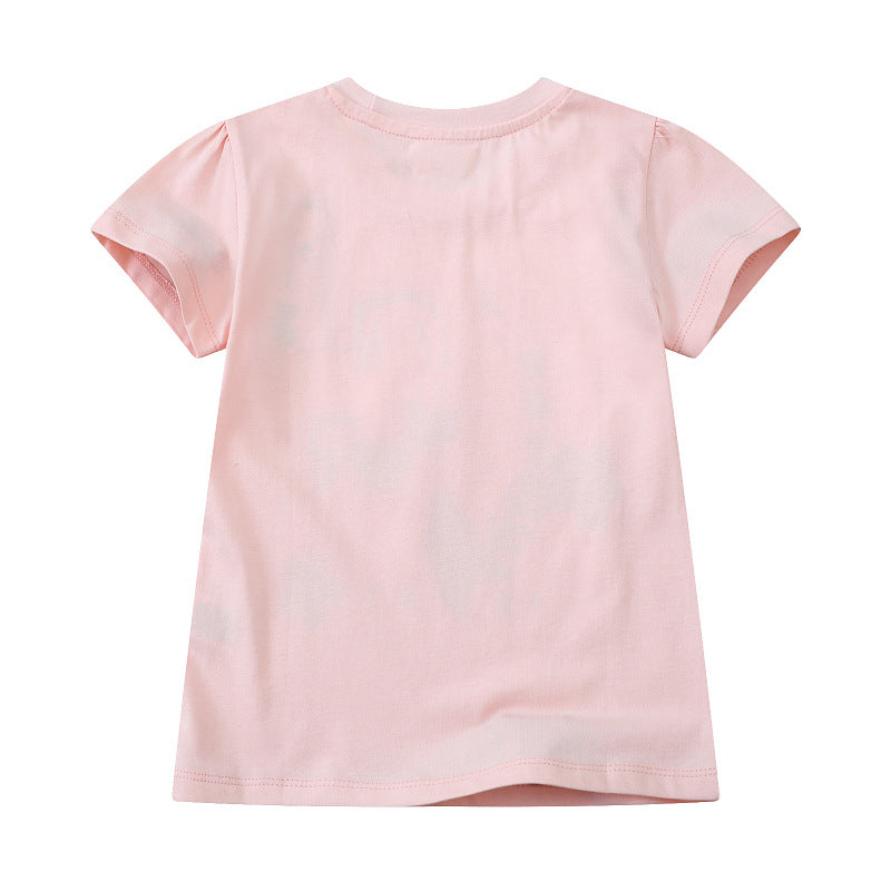 Girls T-shirt with colorful unicorn motif Mune Fashion