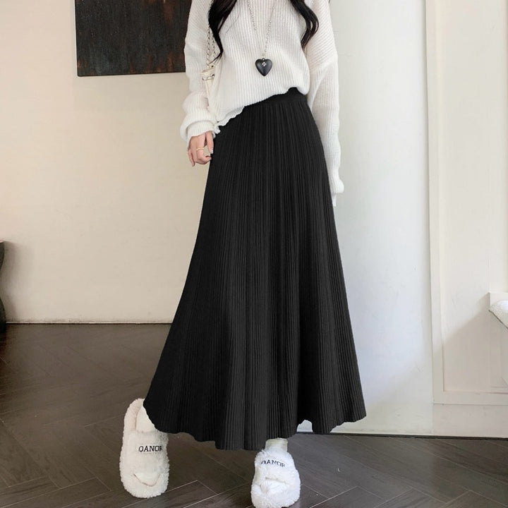 Ladies Elegant, pleated Maxi Skirt Mune Fashion 1787632207