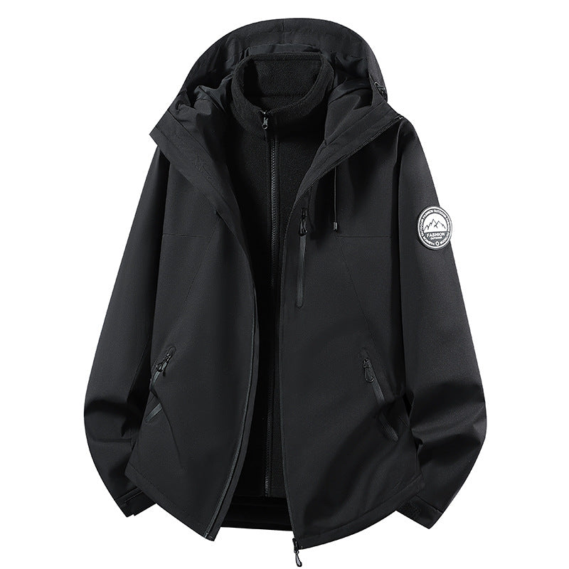 Women's Nano Sporty Rain Jacket with removable fleece inner layer and adjustable hood Mune Fashion