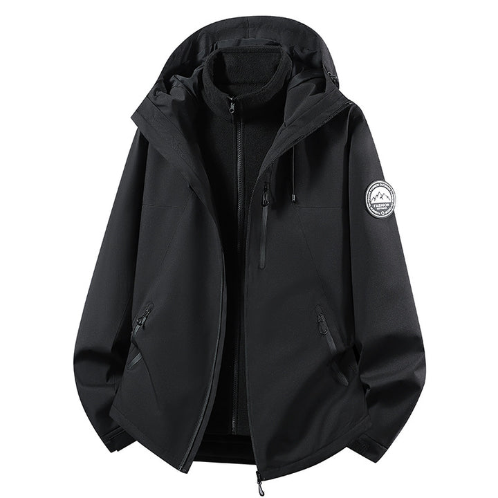 Women's Nano Sporty Rain Jacket with removable fleece inner layer and adjustable hood Mune Fashion