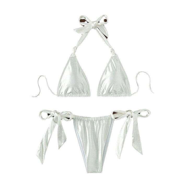 Women's Stylish Triangle Bikini with Bow Details Mune Fashion