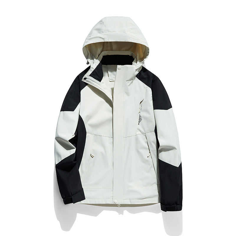 Women's two-layer softshell outdoor jacket with removable fleece inner layer and hood Mune Fashion