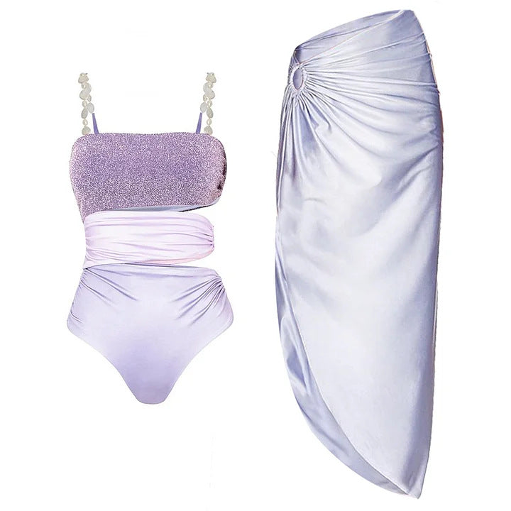 Women's swimsuit with elegant wrap skirt Mune Fashion