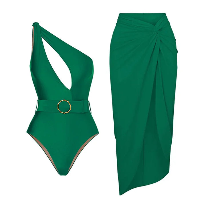 Women's elegant swimsuit with fitted skirt Mune Fashion