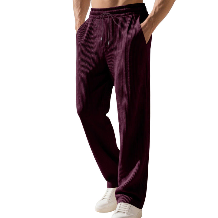Men's Relaxed-Fit Knit Jogging Pants with Fine Rib Structure Mune Fashion