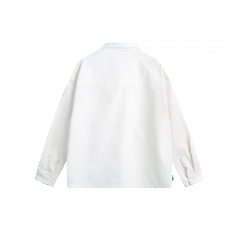 Unisex Oversize Shirt Jacket with Flap Pockets, Snap Button Placket and Carabiner Detail Mune Fashion