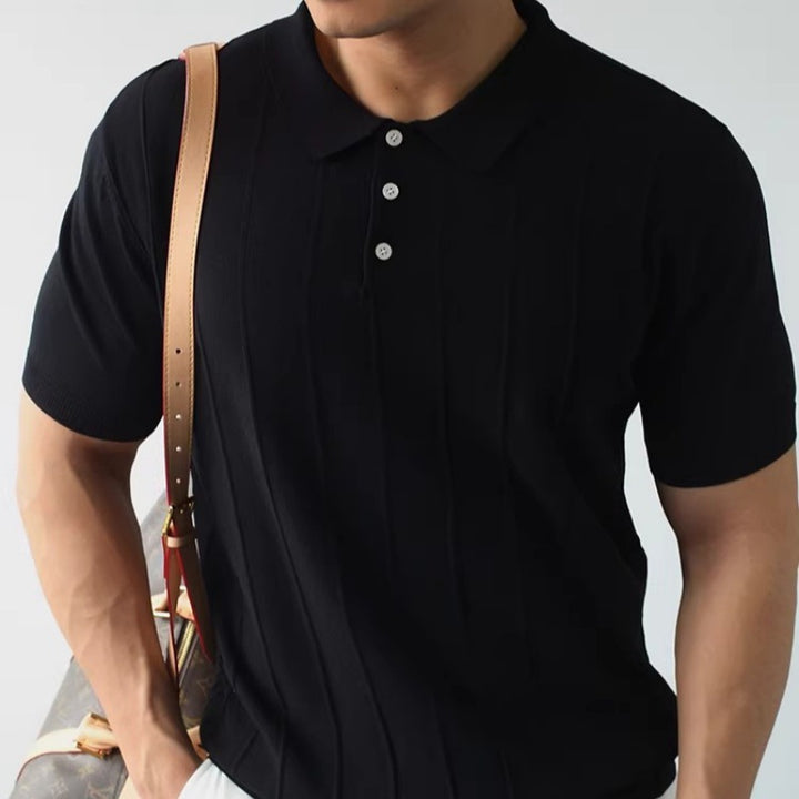 Men's Short Sleeve Polo Shirt with Structure Mune Fashion