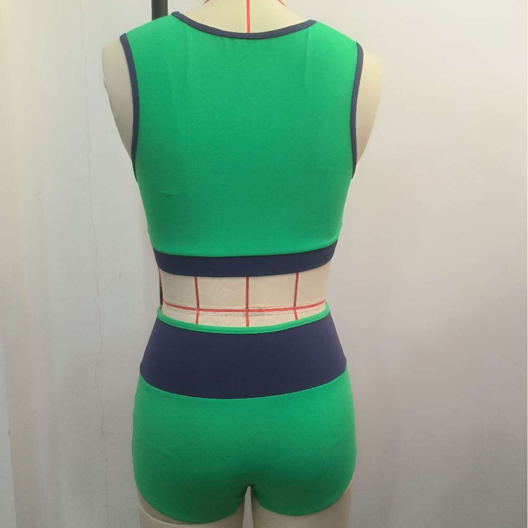 Women's Sporty Bikini Set with High-Cut Panty Mune Fashion