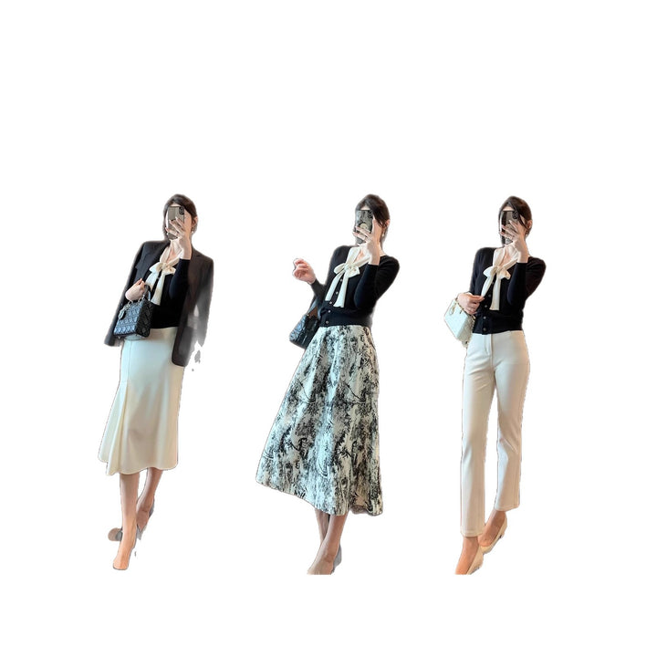 Women's elegant and stylish blouse with bow detail Drune