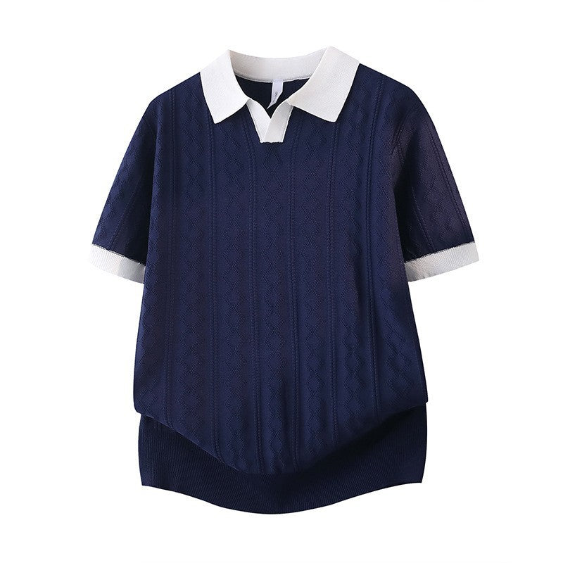 Women Elegant Polo Short Sleeve Shirt Mune Fashion