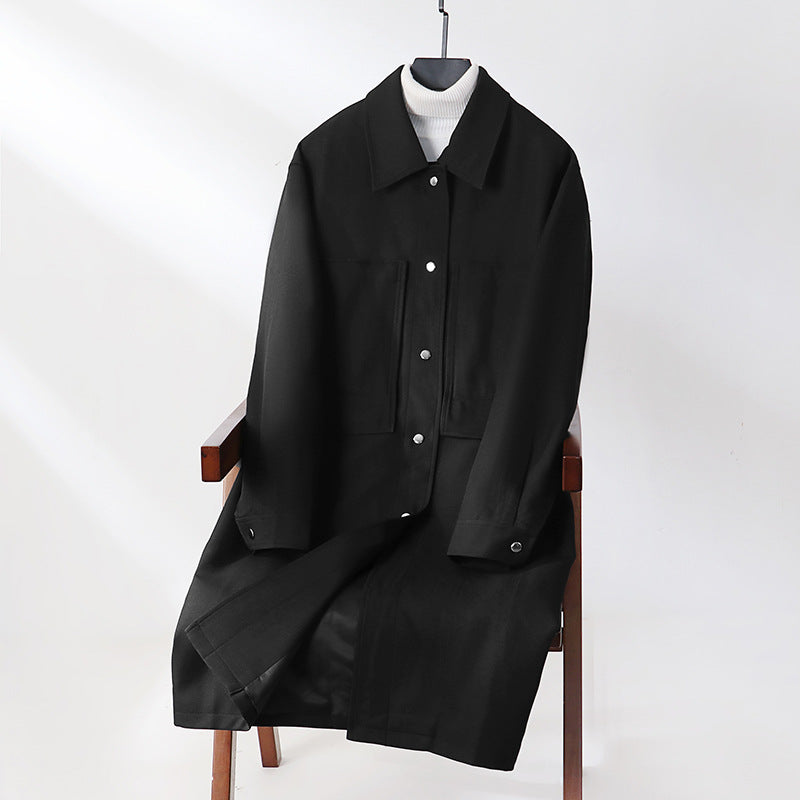Men's Lightweight Coat in Overshirt Style with Patch Pockets Mune Fashion