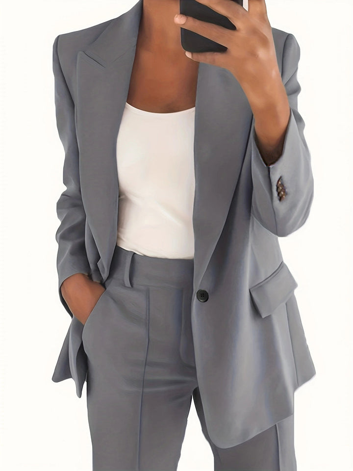 Women's tailored blazer pants business suit made of stretch fabric Mune Fashion