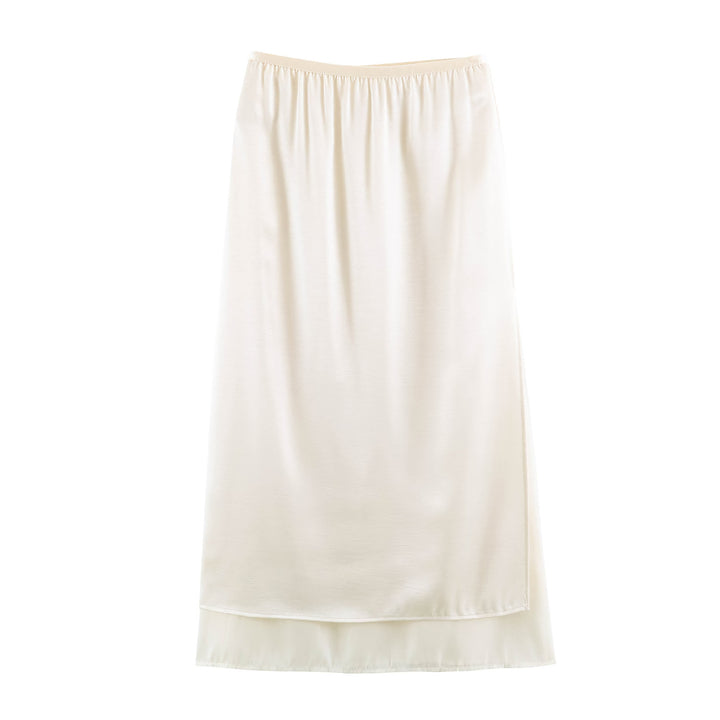 Women's underskirt with polka dot mesh overlay and elastic waistband Mune Fashion