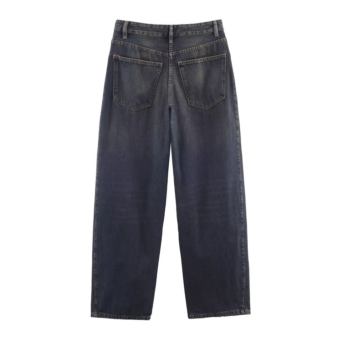 Women's wide high-waisted culotte pants with decorative seams, patch pockets and tie belt Mune Fashion